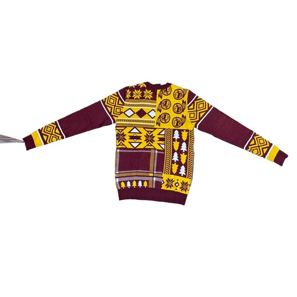 NFL Football Washington Redskins Ugly Patch Sweater by KLEW Small NWT - Picture 5 of 5